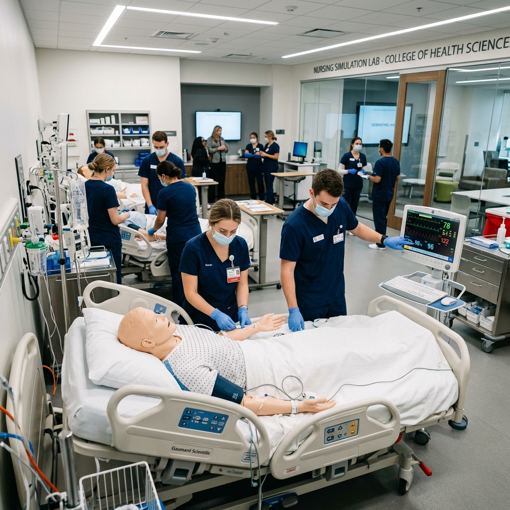 State-of-the-art Nursing Simulation Training Lab