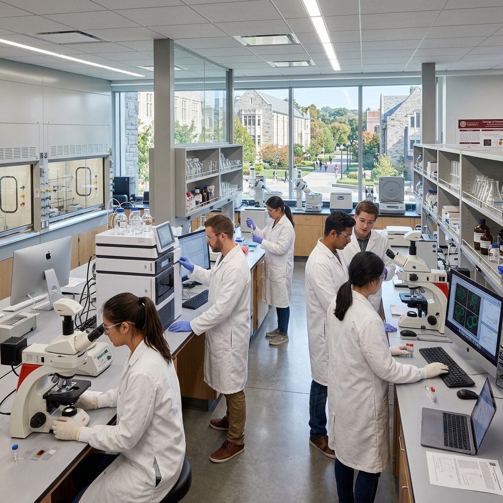 Sleek Modern Pharmaceutical Research Lab
